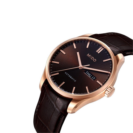 MIDO Belluna II M024.630.36.291.00 Automatic Brown Dial Brown Leather Strap