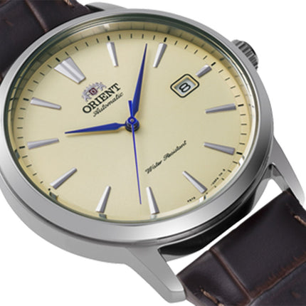 Orient Contemporary RA-AC0F16S European Exclusive Men Automatic Ivory Dial Brown Leather Strap