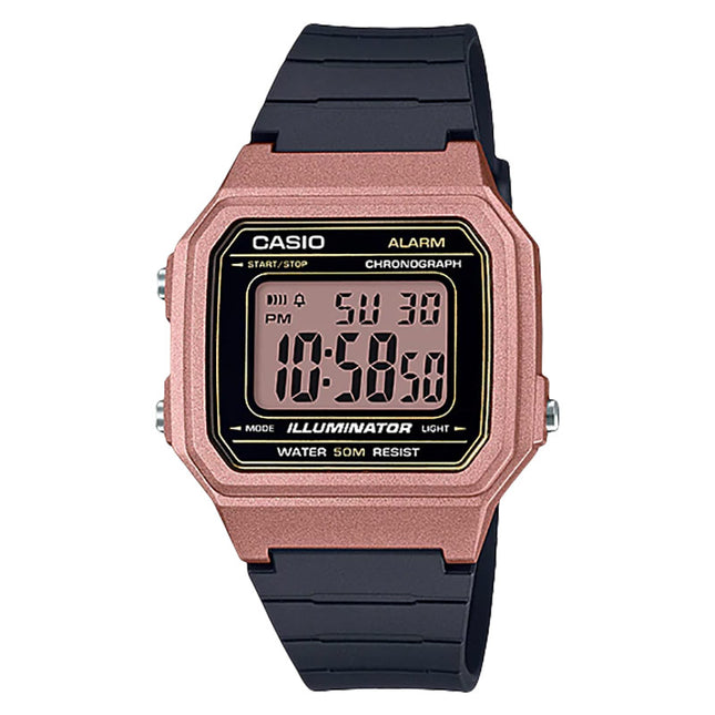 Casio General W-217HM-5AVDF Digital Dial Black Resin Band