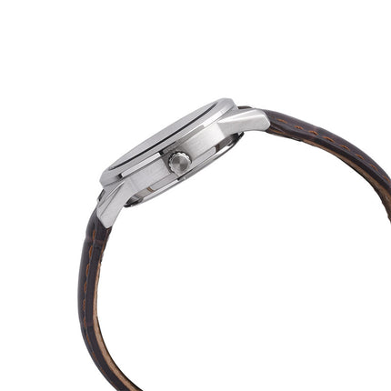 Alba AH7EQ1X1 Ladies Green Dial Brown Leather Strap