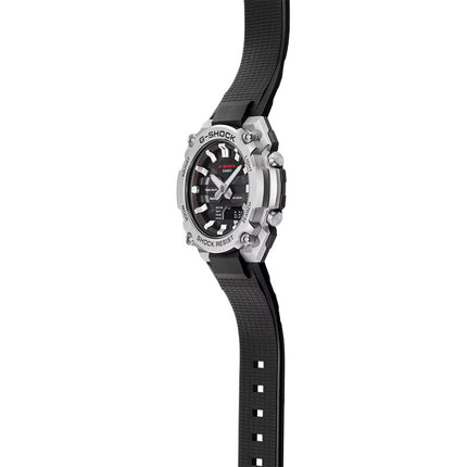 Casio G-Shock GST-B600-1ADR G-Steel Smallest Tough Solar Digital Analog Dial Black Resin Band