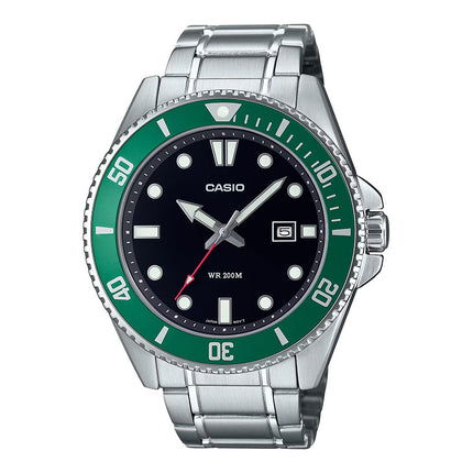 Casio General MDV-107D-3AVDF Men Black Dial Stainless Steel Band