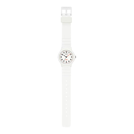 Casio General LQ-24B-7BDF Pop Ladies Analog White Dial White Resin Band