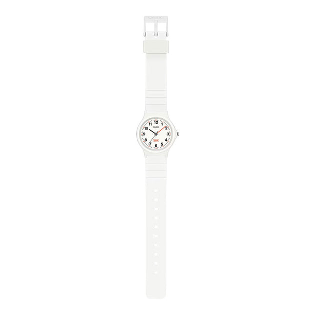 Casio General LQ-24B-7BDF Pop Ladies Analog White Dial White Resin Band