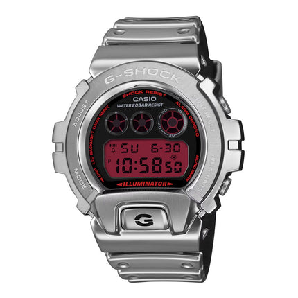 Casio G-Shock GM-6900YRA-8DR Fine Metallic Series Digital Red Dial Silver Resin Band