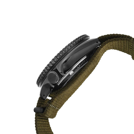 Seiko 5 Sports SRPD65K4 5KX SKX Sports Style Automatic Black Dial Green Nylon Strap