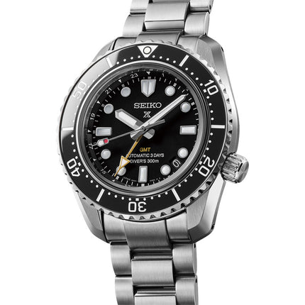 Seiko Prospex HBC002J1 Baby Marinemaster GMT Divers 300M Black Dial Stainless Steel Strap
