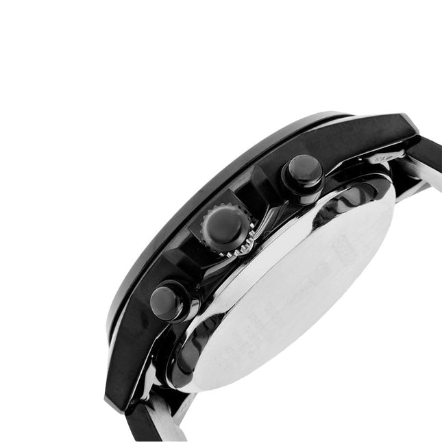 Seiko Solar SBPY049 Spirit FCB Barcelona Black Dial Black Stainless Steel Strap