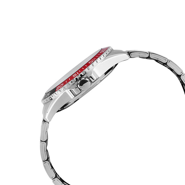 Alba Active AS9V55X1 Men Black Dial Coke Bezel Stainless Steel Strap