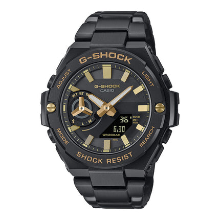 Casio G-Shock GST-B500BD-1A9DR G-Steel Tough Solar Digital Analog Dial Black Stainless Steel Band