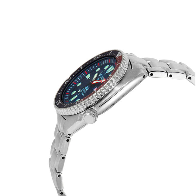 Seiko Prospex SRPE99K1 PADI Turtle Automatic Divers 200M Pepsi Blue Dial Stainless Steel Strap