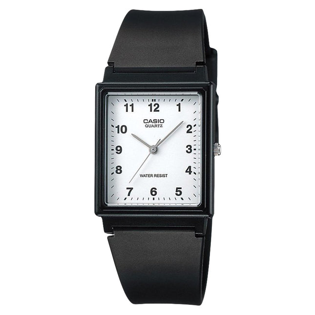 Casio General MQ-27-7BDF White Dial Black Resin Band