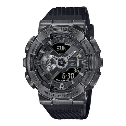 Casio G-Shock GM-110VB-1ADR Steam Punk Series Digital Analog Dial Black Resin Band