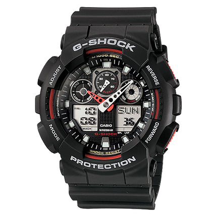 Casio G-Shock G-Classic GA-100-1A4DR Analog-Digital Dial Black Resin Band