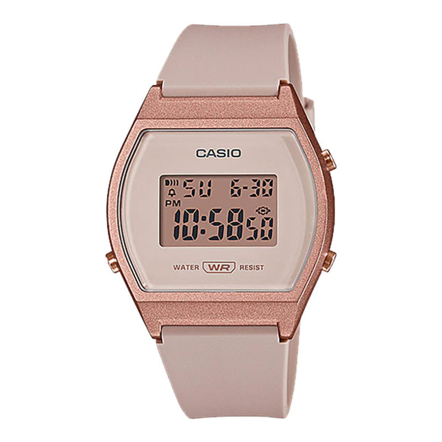 Casio General LW-204-4ADF Digital Dial Beige Resin Band