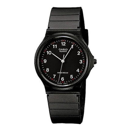 Casio General MQ-24-1BLDF Black Dial Black Resin Band
