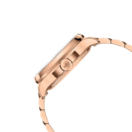 MIDO Multifort TV Big Date M049.526.33.041.00 Blue Dial Rose Gold Stainless Steel Strap