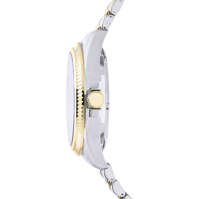 Alba Mechanical AL4784X1 Men Silver Dial Dual Tone Stainless Steel Strap