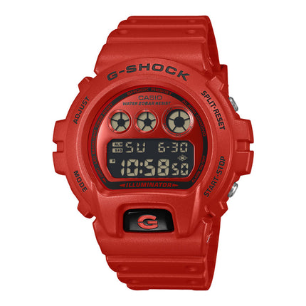 Casio G-Shock DW-6900RRB-4DR Iconic Red Series Digital Dial Red Resin Band