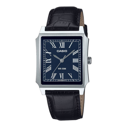 Casio General MTP-B190L-2BVDF Blue Dial Black Leather Band