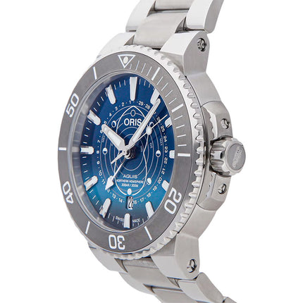 Oris Aquis 01-761-7765-4185-SET Dat Watt Northern Hemisphere Stainless Steel Strap LIMITED EDITION