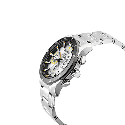 Seiko Solar SSC179P1 Chronograph Silver Dial Stainless Steel Strap