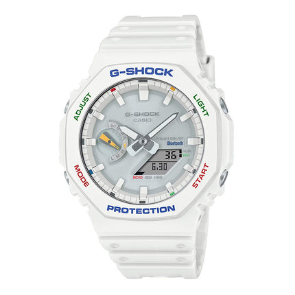 Casio G-Shock GA-B2100FC-7ADR CasiOak Splashes Of Colorful Accents Digital Analog Dial Resin Band