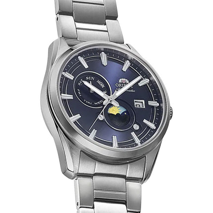 Orient Contemporary RA-AK0315L Stretto Day & Night Navy Blue Dial Stainless Steel Strap