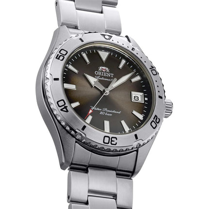 Orient Mako 40 RA-AC0Q15Y Automatic Men Brown Gradation Dial Stainless Steel Strap