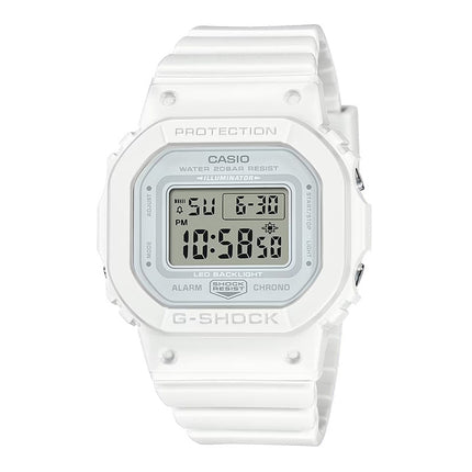 Casio G-Shock GMD-S5600BA-7DR Monotone Series White Digital Dial White Resin Band