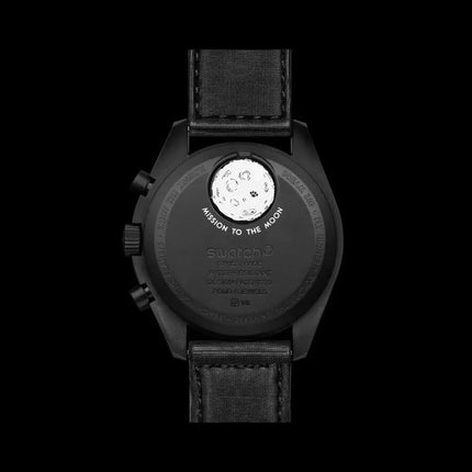 Swatch X Omega Bioceramic Moonswatch SO33B700 Quartz Mission to the Moonphase Black Snoopy