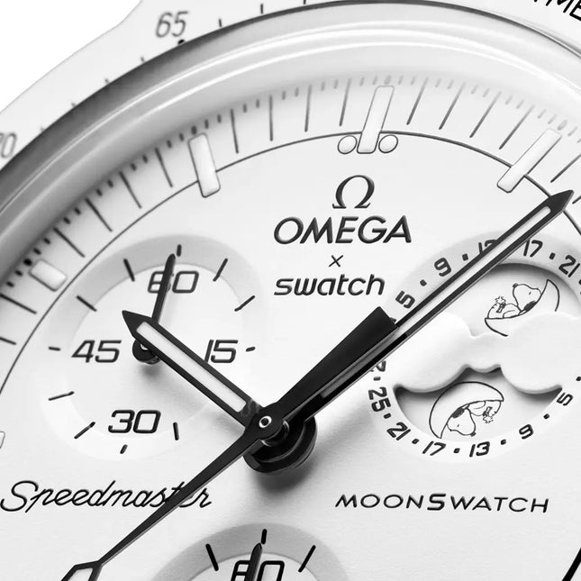 Swatch X Omega Bioceramic Moonswatch SO33W700 Quartz Mission to the Moonphase Full Moon
