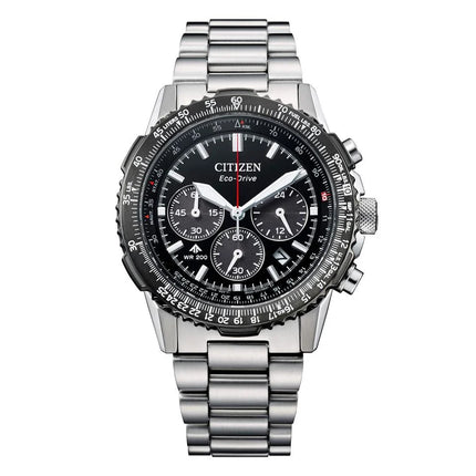 Citizen Promaster Sky Navihawk CA4664-60E Eco Drive Chronograph Black Dial Stainless Steel Strap