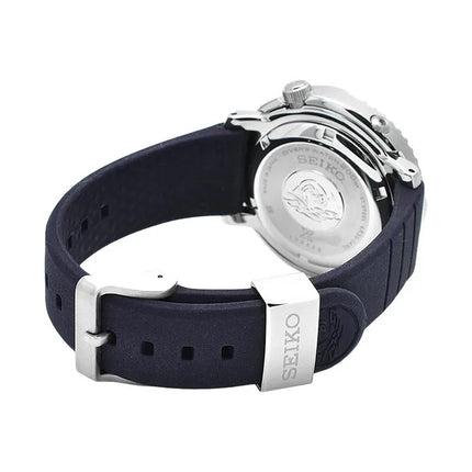 Seiko Prospex SRPF81K1 Tuna Divers 200M Automatic Blue Dial Dark Blue Rubber Strap Safari Edition