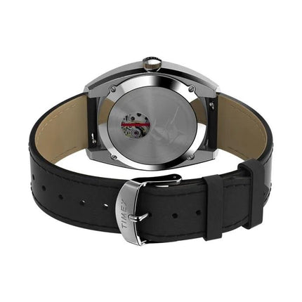 Timex Marlin TW2V62100 Automatic Sub-Dial Black Dial Black Leather Strap