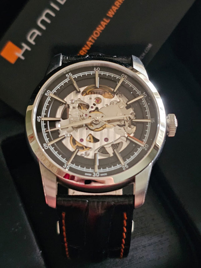 Preloved - Hamilton American Classic RailRoad Skeleton Automatic 42mm H40655731