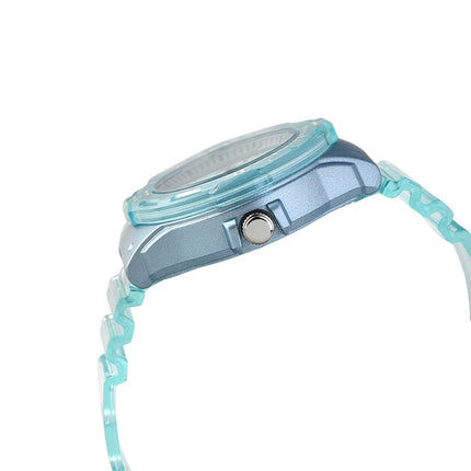 Casio General LRW-200HS-2EVDF Ladies Transparent Series Blue Dial Blue Transparent Resin Band