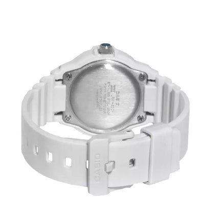 Casio General LRW-200H-2CVDF Ladies Analog Blue Dial White Resin Band