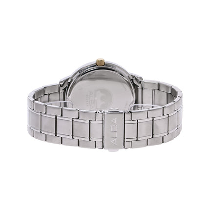 Alba AS9A49X1 White Dial Stainless Steel Strap