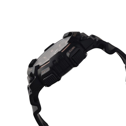 Casio General AEQ-110W-1A3VDF Men Digital Analog Dial Black Resin Band