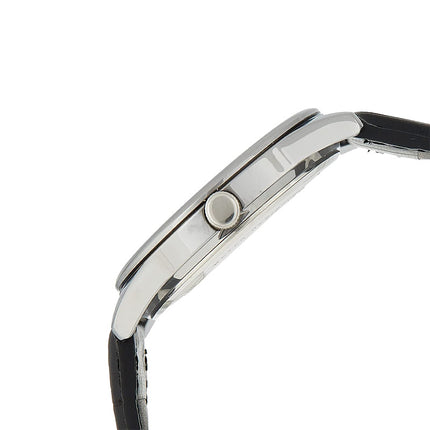Casio General MTP-V005L-7BUDF Men Silver Dial Black Leather Band