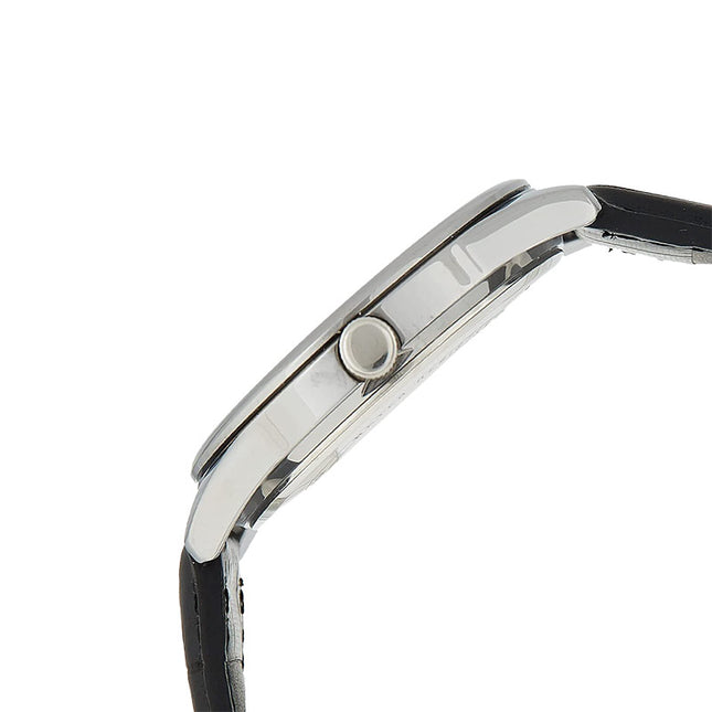 Casio General MTP-V005L-7BUDF Men Silver Dial Black Leather Band