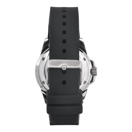 Alba Mechanical AU4061X1 Automatic Men Blue Dial Black Rubber Strap