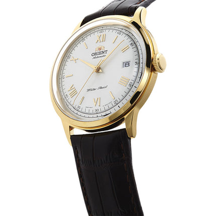 Orient Bambino Version 2 Automatic TAC00007W Men White Dial Brown Leather Strap