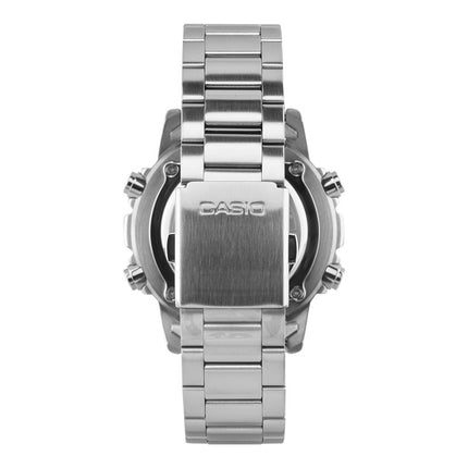 Casio General AMW-880D-9AVDF Digital Analog Yellow Dial Stainless Steel Band
