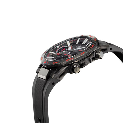 Casio Edifice ECB-2000PB-1ADF Men The Sospensione Digital Analog Black Dial Black Resin Band