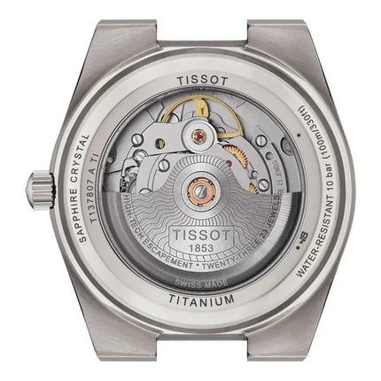 Tissot PRX 38mm T-Classic T137.807.44.061.00 Men Anthracite Dial Grey Titanium Strap