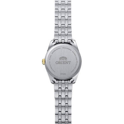 Orient Contemporary RA-WG0601S Stretto Solar Steel White Dial Dual Tone Stainless Steel Strap