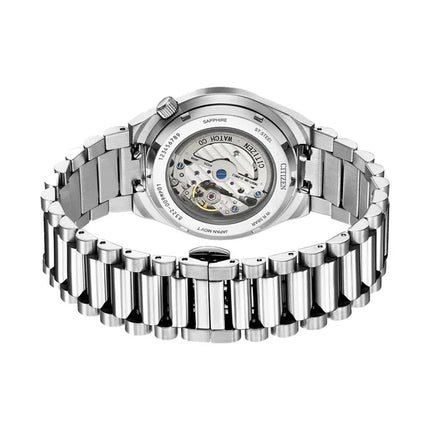 Citizen Mechanical NK5010-51L Tsuyosa Small Second Automatic Textured Blue Dial St Steel Strap