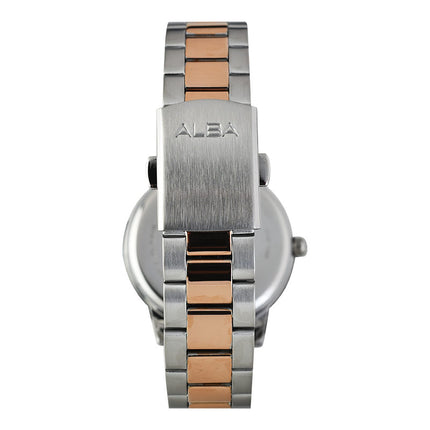 Alba AP6724X1 Ladies Multifunction Silver Dial Dual Tone Stainless Steel Strap
